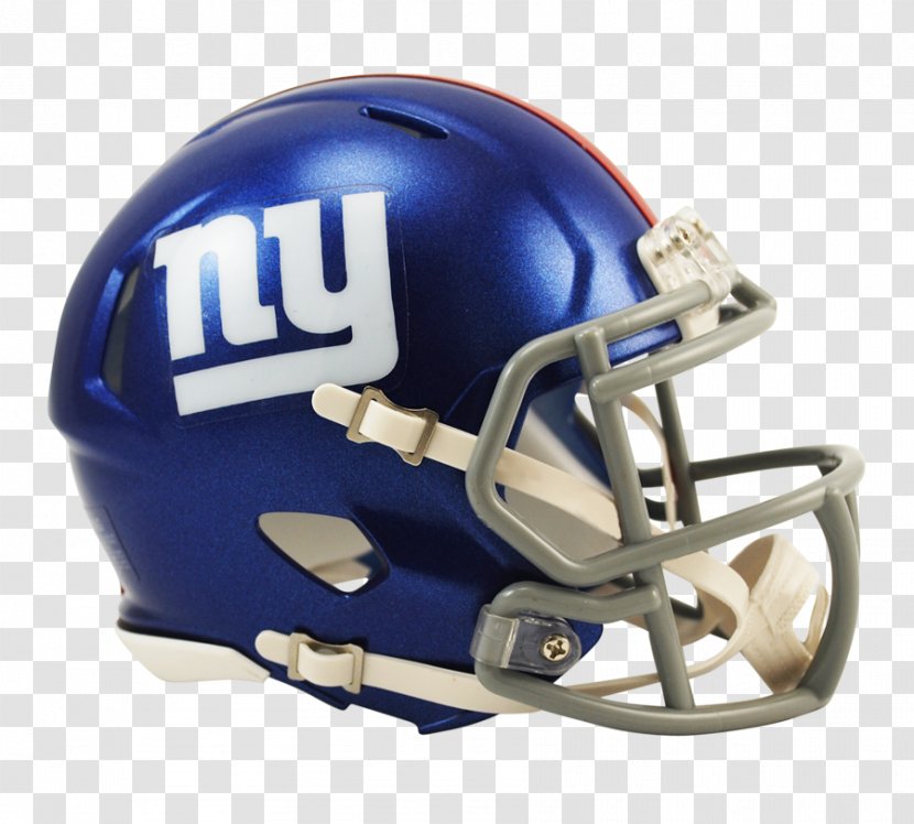 New York Giants NFL American Football Helmets Super Bowl XXI - Motorcycle Helmet Transparent PNG