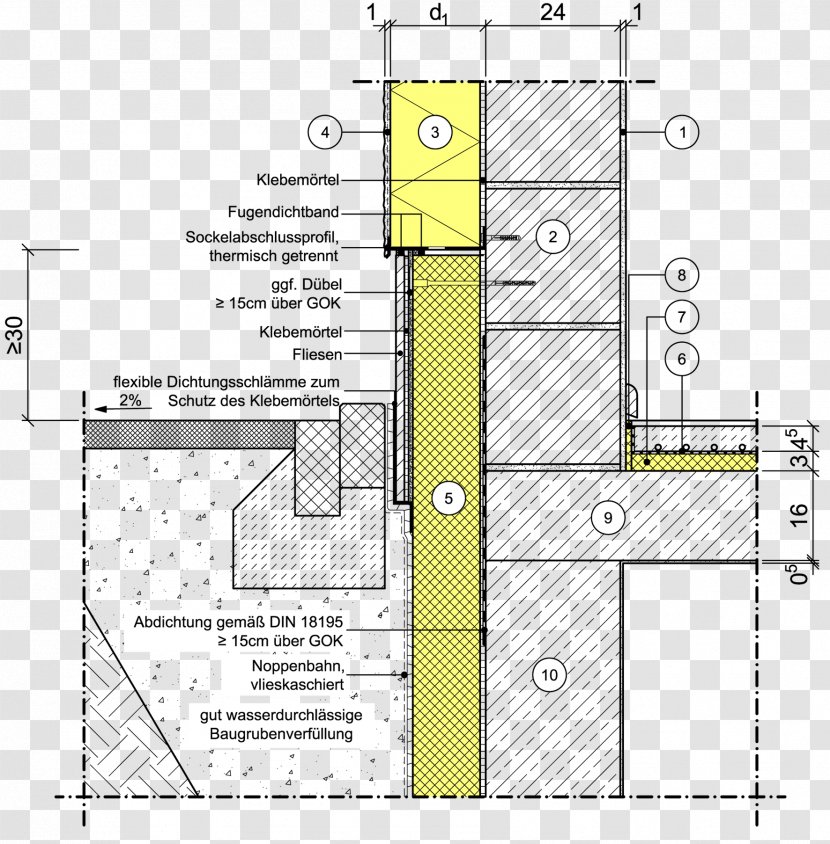 Terrace Technical Drawing Balcony Diagram - Elevation - Grossertiger Und Christian Transparent PNG