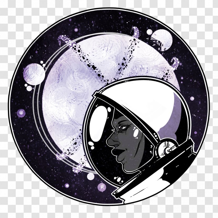 Purple Computer Hardware - Helmet - Astronaut Watercolor Transparent PNG