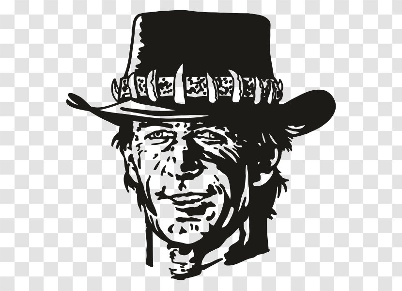 Cowboy Hat Graphics Facial Hair Illustration - Black And White - Clint Eastwood Transparent PNG