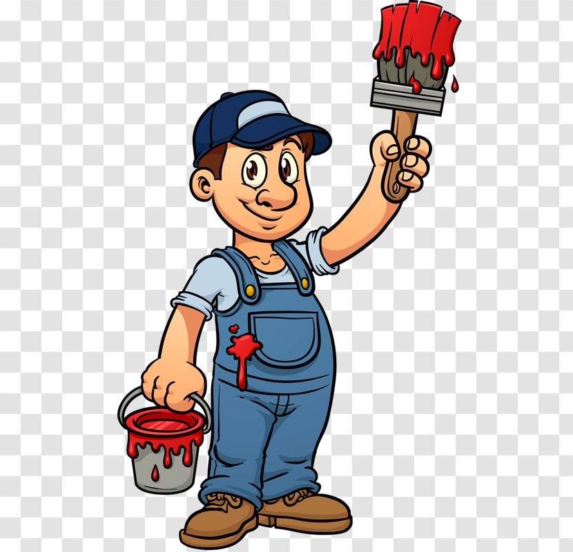 Painting House Painter And Decorator Drawing Artist Clip Art - Male Transparent PNG
