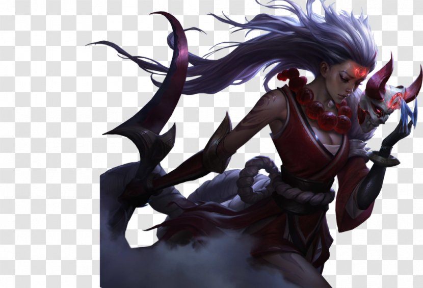 Desktop Wallpaper Moon Luna League Of Legends Red - Fictional Character Transparent PNG