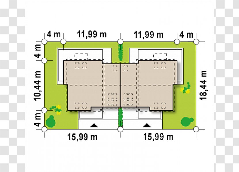 House Floor Plan Project Attic Prefabrication - Gable Roof Transparent PNG