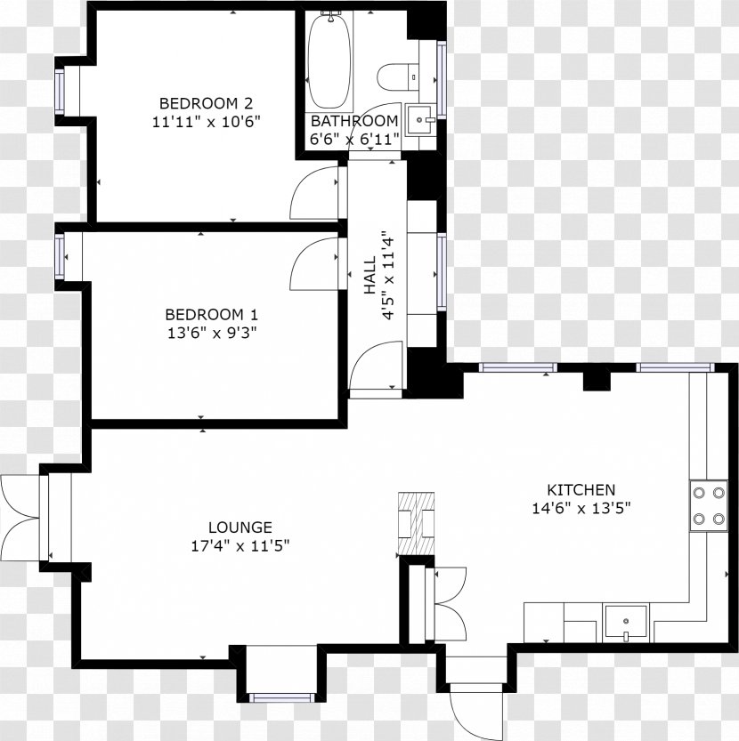 Floor Plan - Technical Drawing Transparent PNG