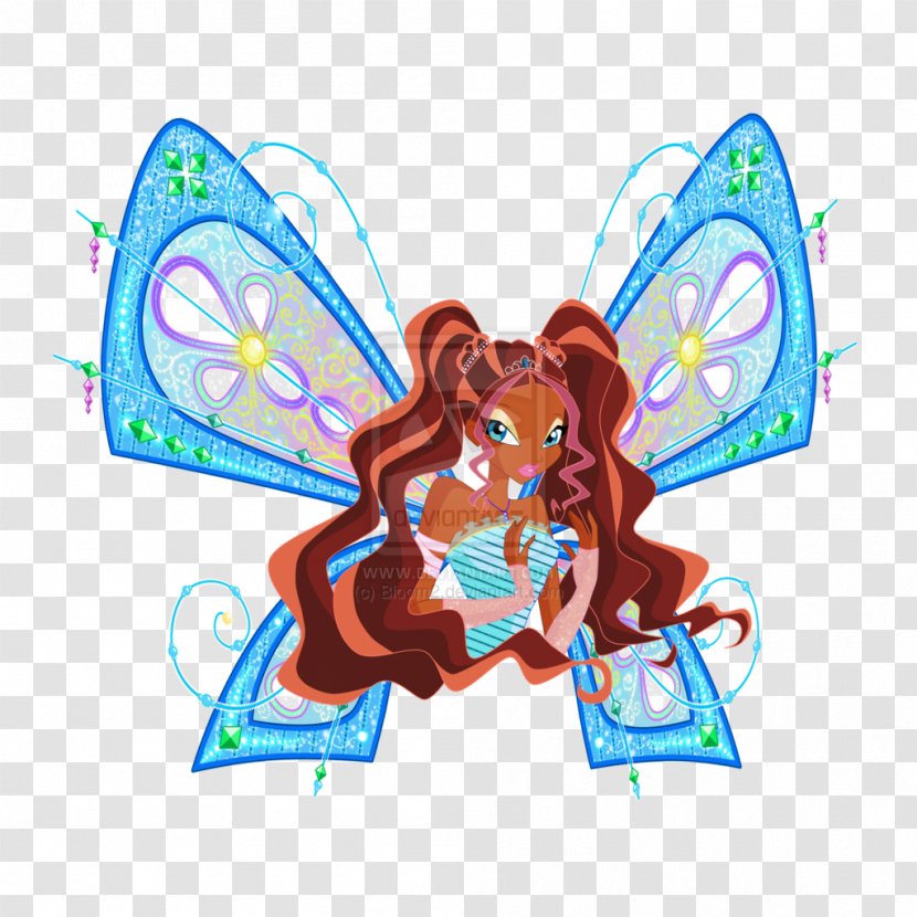 Musa Bloom Aisha Tecna Roxy - Silhouette - Butterfly Transparent PNG