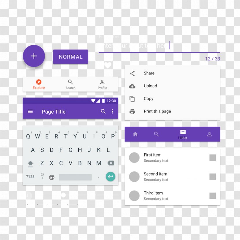 Material Design User Interface Android Google Docs Template - Software - Ui Transparent PNG