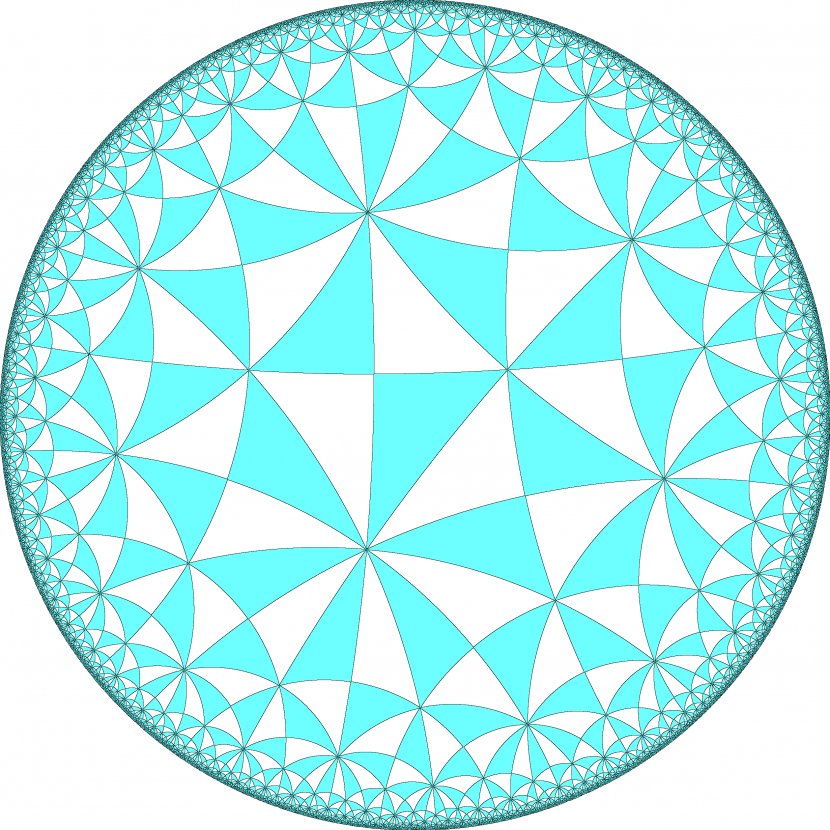 Mathematics Tessellation Euclidean Geometry Hyperbolic - Flower - Symmetry Transparent PNG
