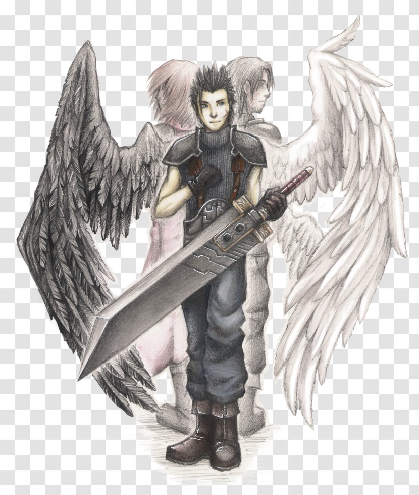 Crisis Core: Final Fantasy VII Sephiroth Cloud Strife Aerith Gainsborough - Watercolor - Soldier Transparent PNG