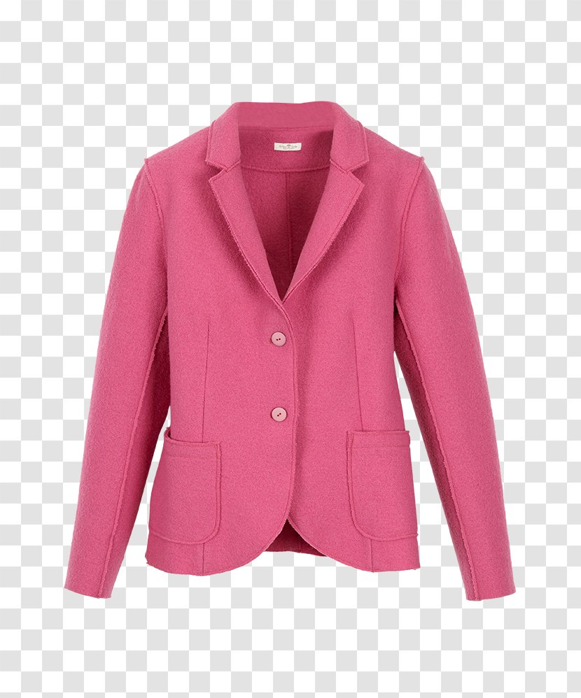 Blazer Button Sleeve Pink M Barnes & Noble - Jacket Transparent PNG