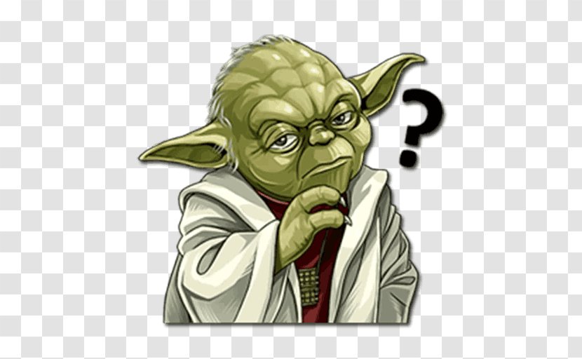 Yoda Telegram Sticker Kylo Ren Supreme Leader Snoke - Mythical Creature - Star Wars Transparent PNG
