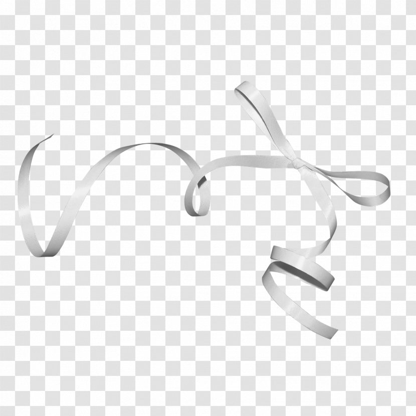 Ribbon Shoelace Knot Icon - Silver Bow Transparent PNG