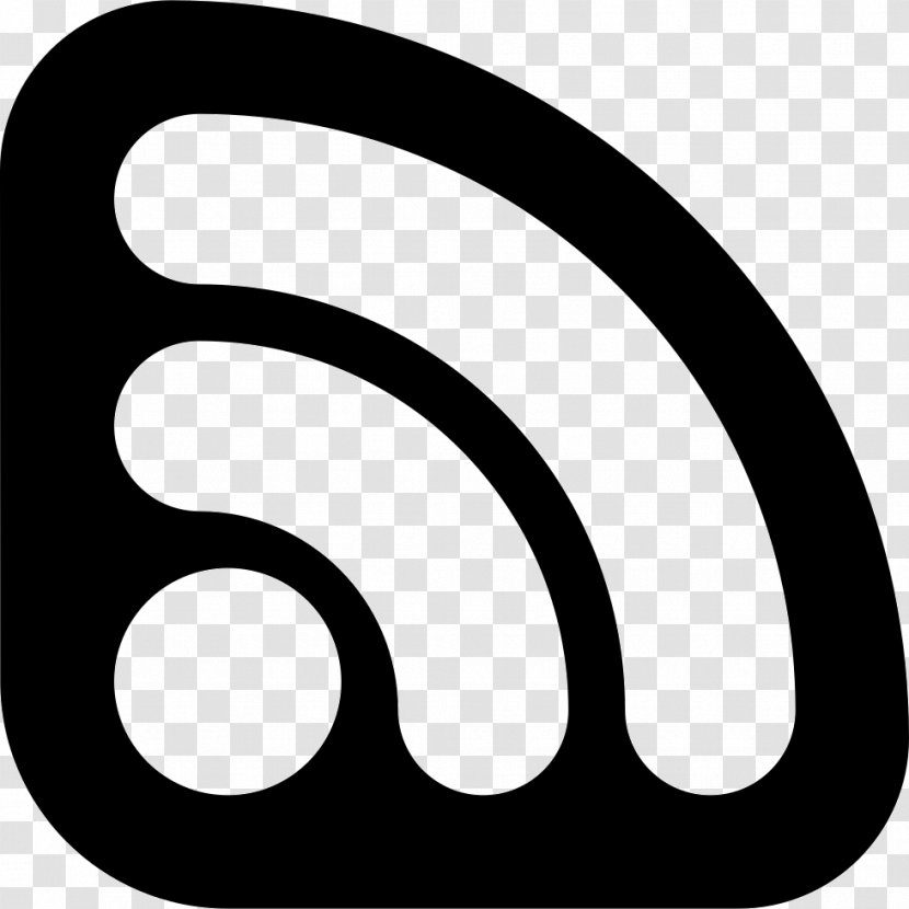RSS Web Feed Logo - Outlined Transparent PNG