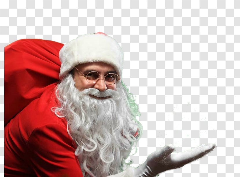 Saint Nicholas Santa Claus Christmas Père Noël Ded Moroz - Facial Hair Transparent PNG