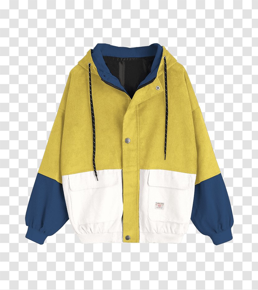 Hoodie Coat Jacket Corduroy Fashion - Clothing - Denim With Hood Transparent PNG
