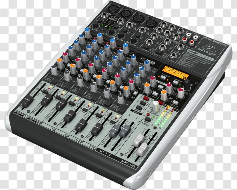 Microphone Behringer Xenyx X1204USB Audio Mixers Mixer - Electronic Engineering Transparent PNG