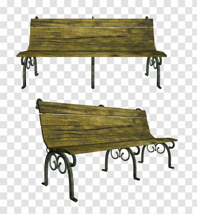 Bench - Outdoor Furniture - Wood Transparent PNG