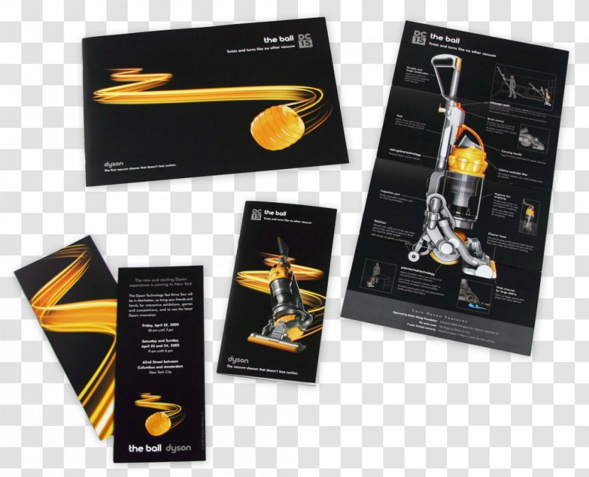 Advertising Marketing Collateral Brochure Dyson - Creative Invitations Transparent PNG