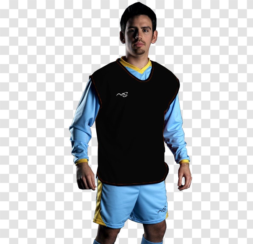 Jersey T-shirt Tracksuit Hoodie - Electric Blue - Yellow Ball Goalkeeper Transparent PNG