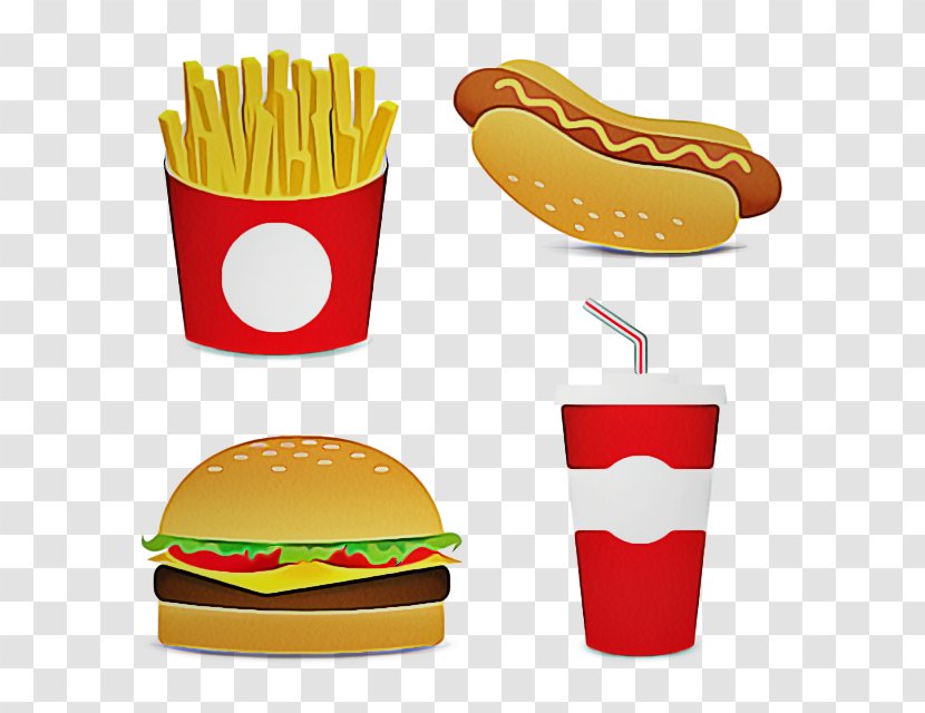 Junk Food Cartoon - Hamburger - Cuisine Finger Transparent PNG