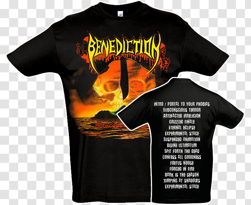 T-shirt Benediction Subconscious Terror Transcend The Rubicon / Dreams You Dread - Ebay Transparent PNG