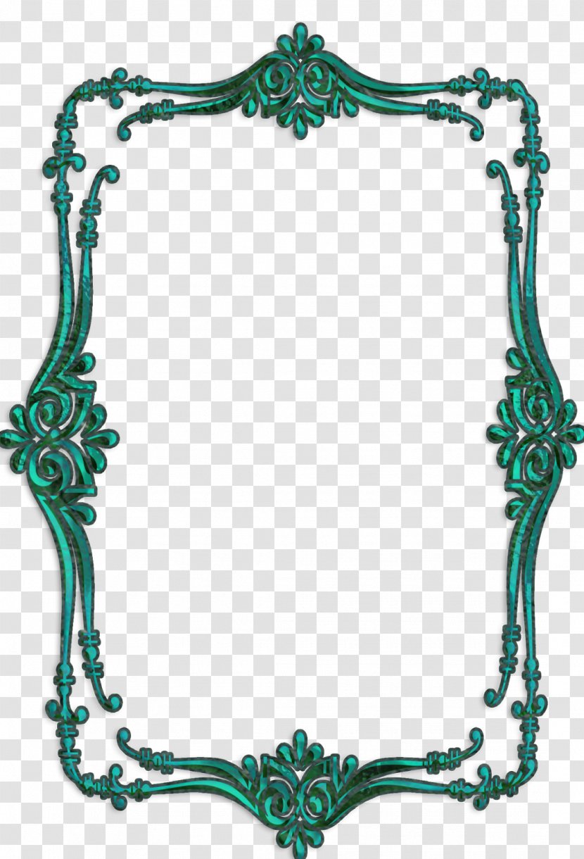 Turquoise Body Jewellery Teal Picture Frames - Jewelry - Frame Transparent PNG