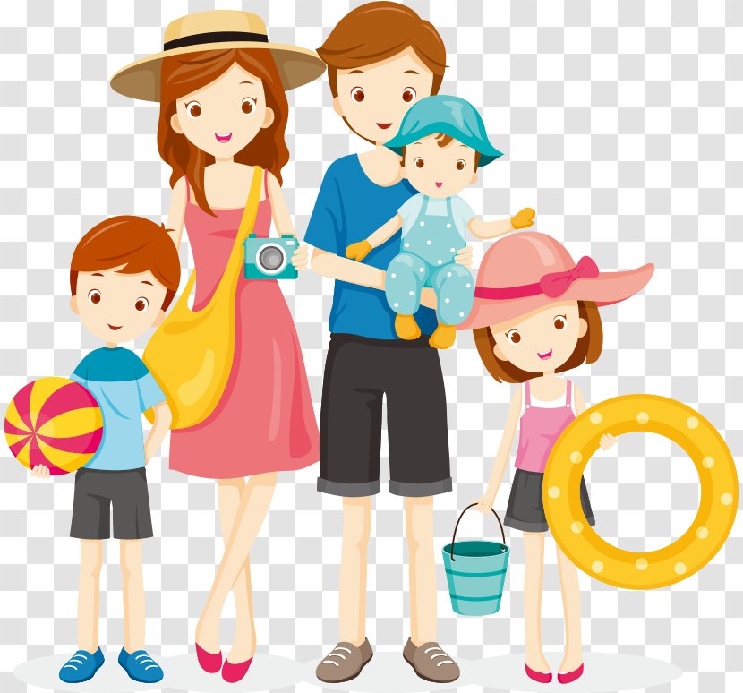 Cartoon Sharing Fun Playing With Kids Child - Family Pictures Transparent PNG