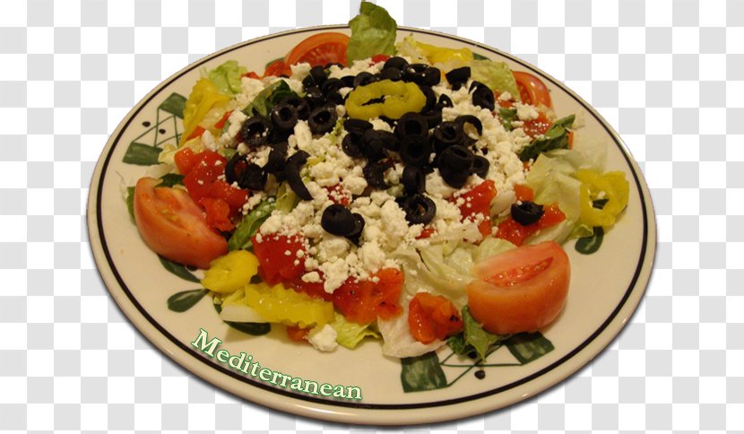 Greek Salad Vegetarian Cuisine Feta Recipe - Vegetarianism - Cheese Dip Transparent PNG