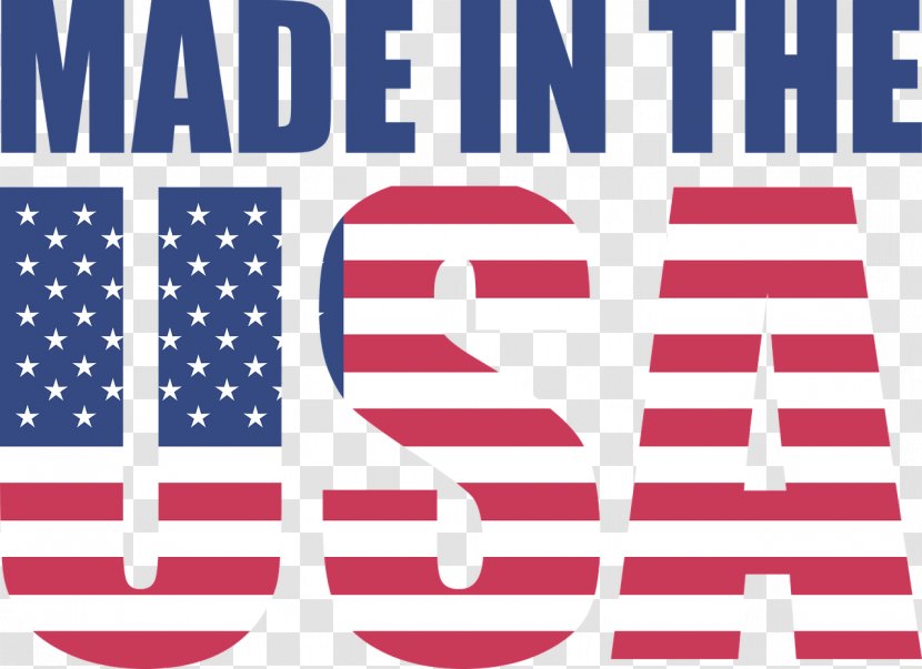 Flag Of The United States Made In USA - Area Transparent PNG