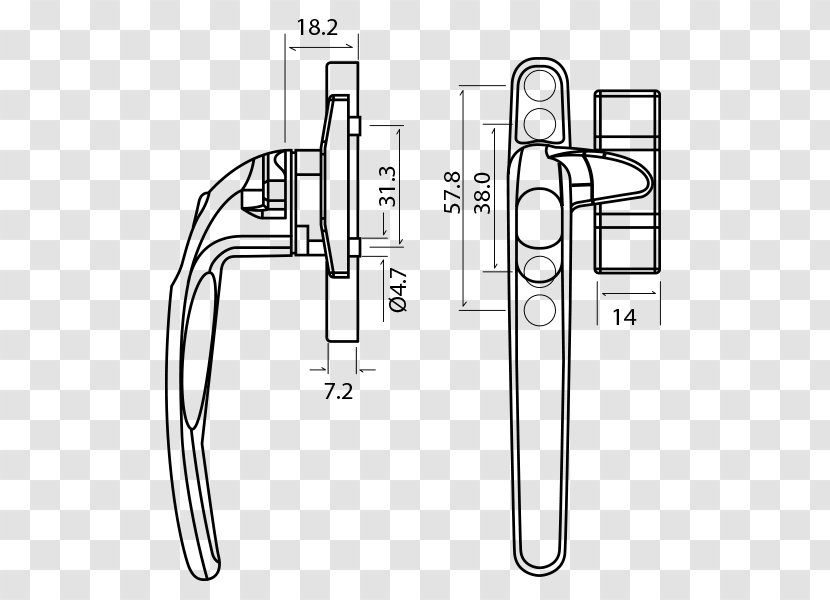 Window Door Handle Facade Herraje Transparent PNG