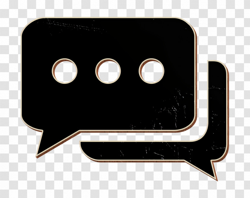 Sms Icon Chatting Icon Chat Bubbles With Ellipsis Icon Transparent PNG