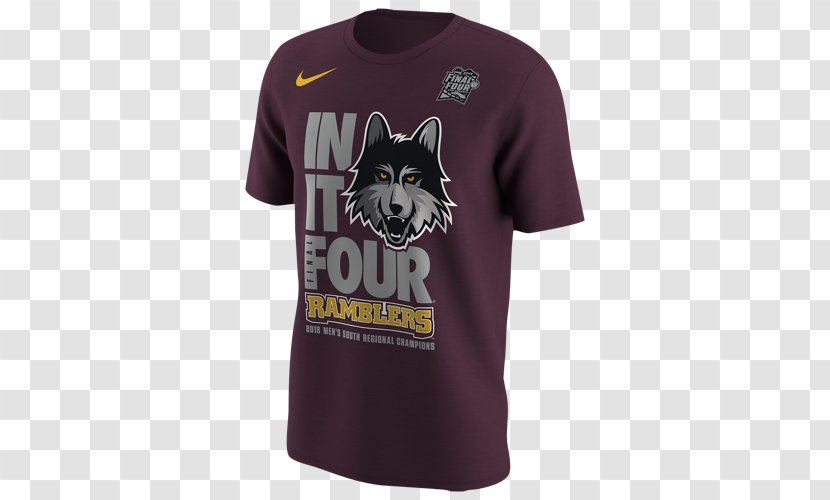 T-shirt Loyola University Chicago 2018 NCAA Division I Men's Basketball Tournament Ramblers Maroon - Clothing Transparent PNG