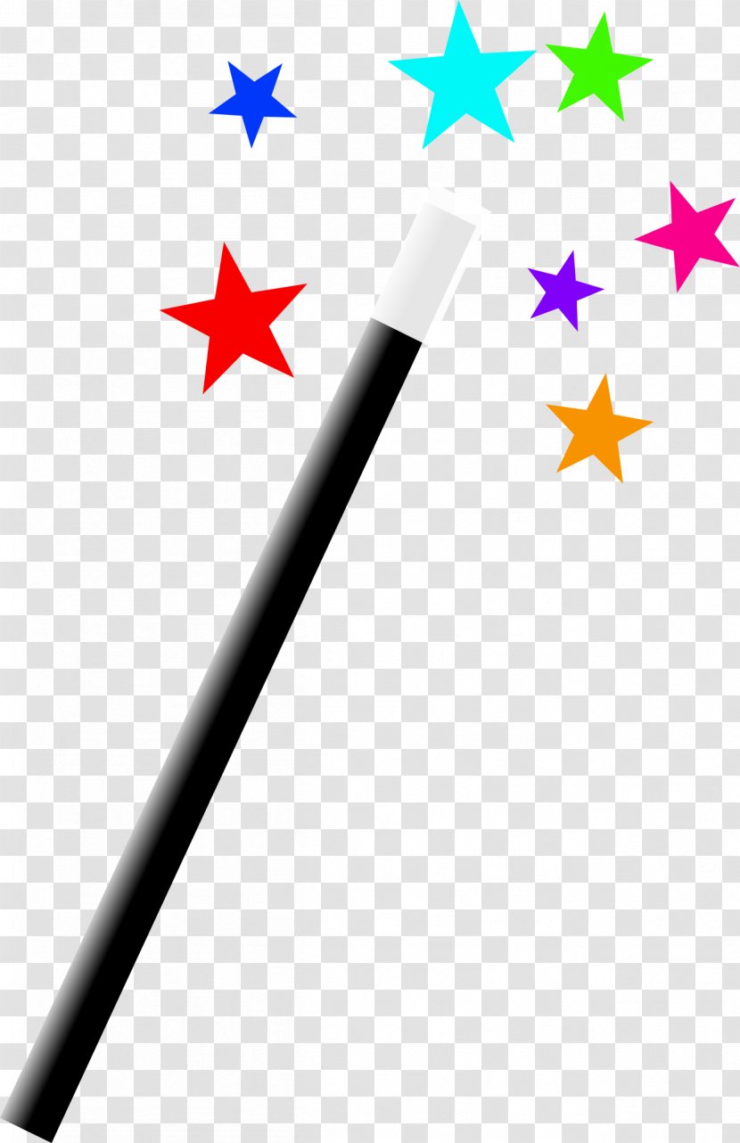 Wand Magic Fairy Clip Art - Wikimedia Commons - Star Transparent PNG