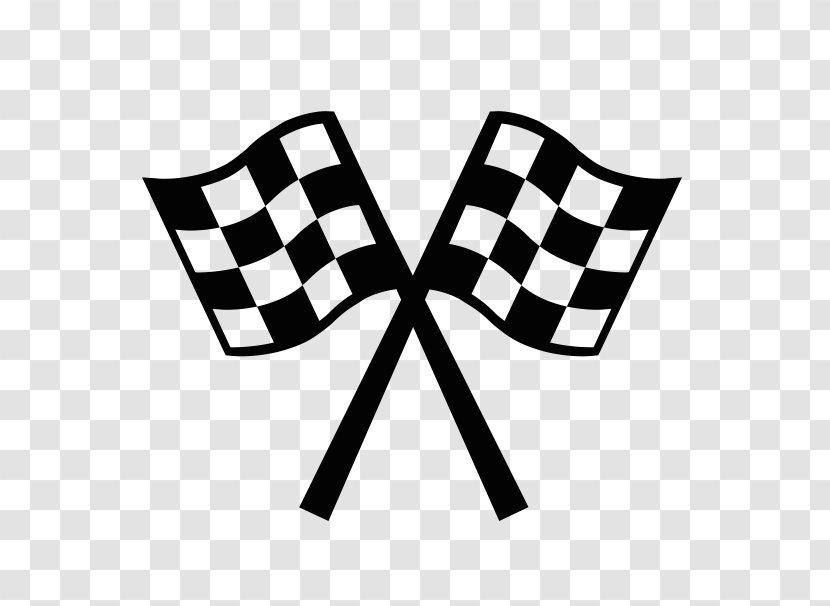 Auto Racing Flags Race Track Motorcycle - Black Transparent PNG