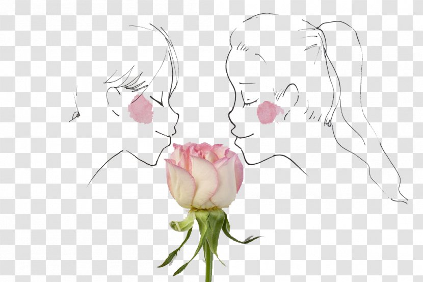 Floral Design Dating - Frame - Shy Men And Women Transparent PNG