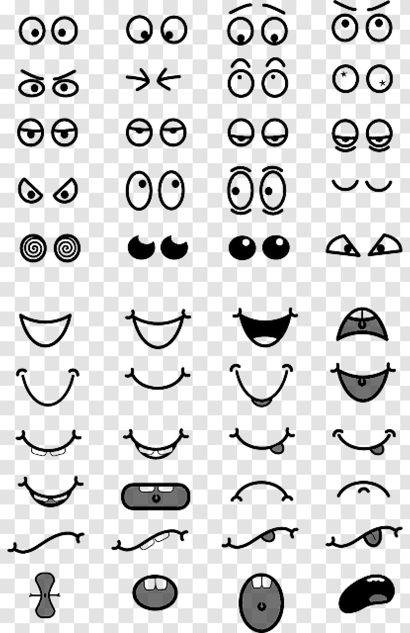 Eye Drawing Face Cartoon Vector Graphics - Art - Rolling Eyes Transparent PNG