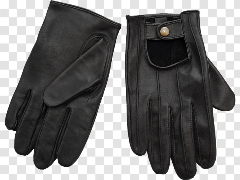 Driving Glove Clothing Leather Handbag - Black - Bag Transparent PNG
