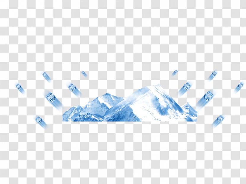 Blue Iceberg - Sea - Ice Transparent PNG