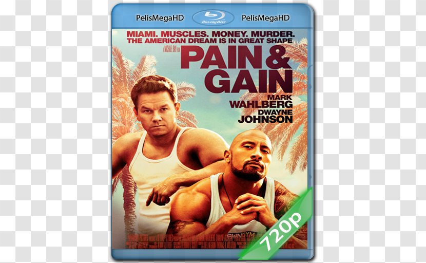Dwayne Johnson Mark Wahlberg Pain & Gain Film Poster - Male Transparent PNG