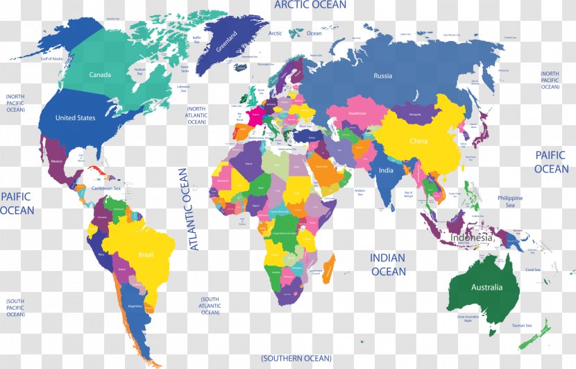 World Map Globe Language - Turkish - Color Of The Transparent PNG