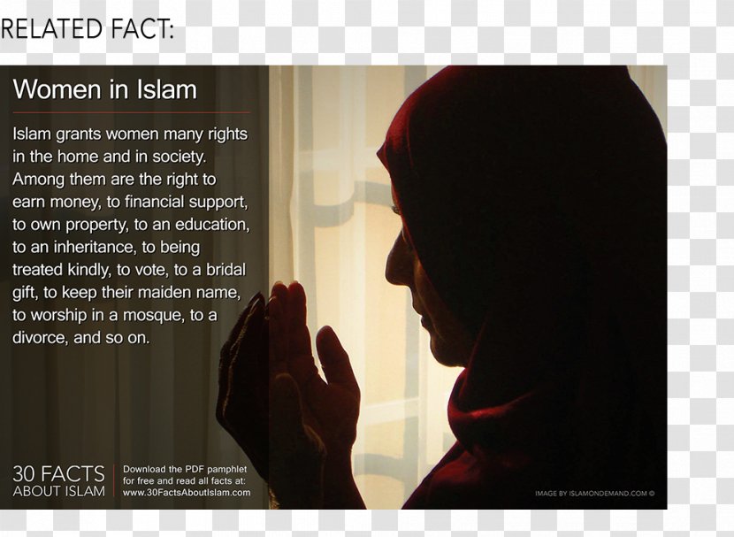 Women's Rights Women In Islam Woman Divorce - Poster Transparent PNG