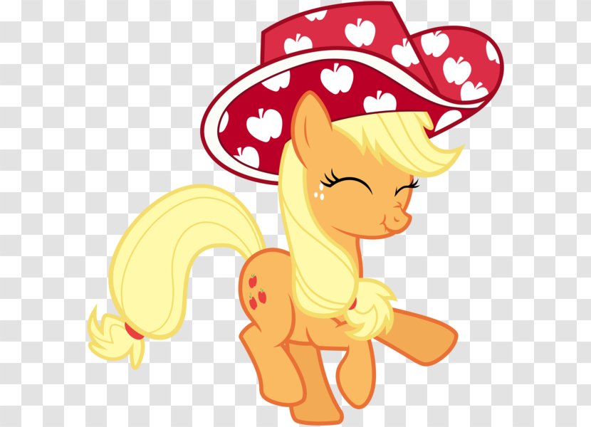 Applejack Horse DeviantArt Pony - Flower - Cartoon Transparent PNG