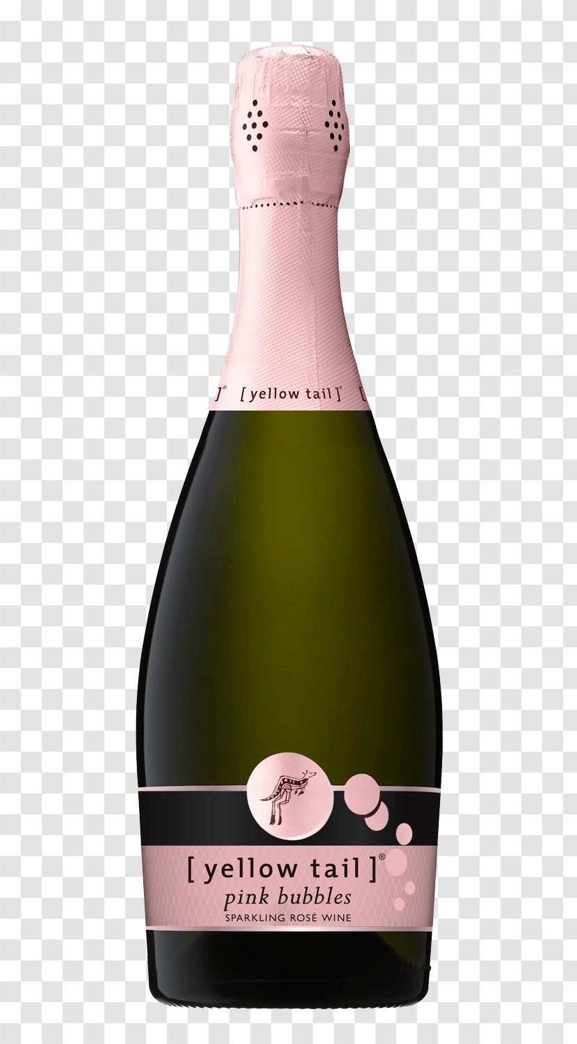 Sparkling Wine Champagne White Red - Yellow Tail Transparent PNG
