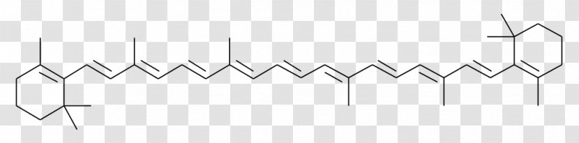 Structural Formula Chemical Chemistry Carotenoid Molecule - Beta-Carotene Transparent PNG