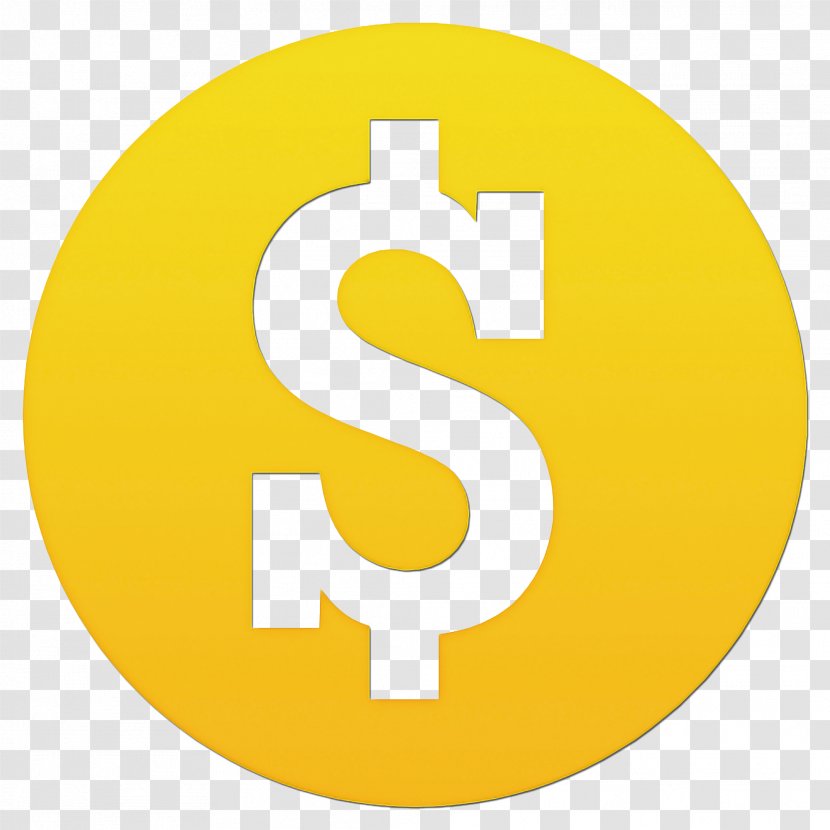 Yellow Symbol Number Circle Font - Sign Transparent PNG