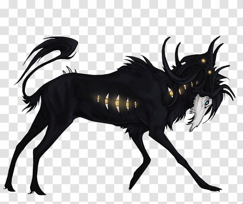 Horse Demon Cattle Goat White - Mouth Teeth Scarecrow Transparent PNG