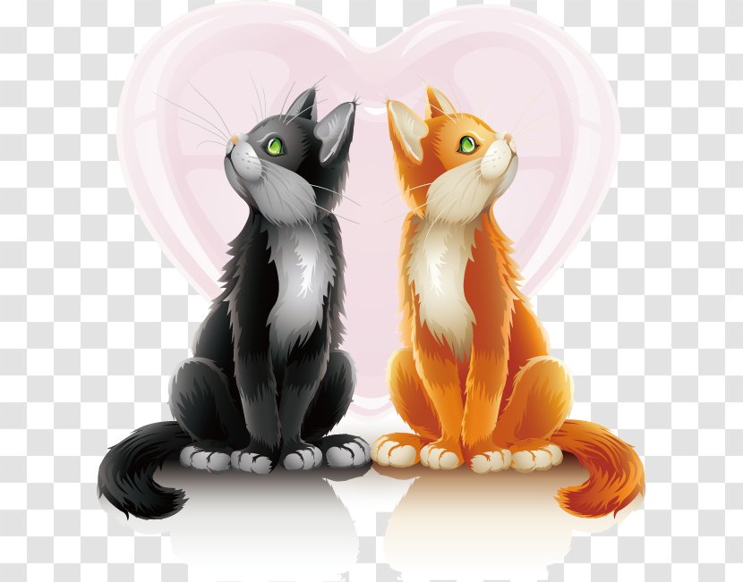 Valentines Day Cuteness Animal Display Resolution Wallpaper - Love Cats Transparent PNG