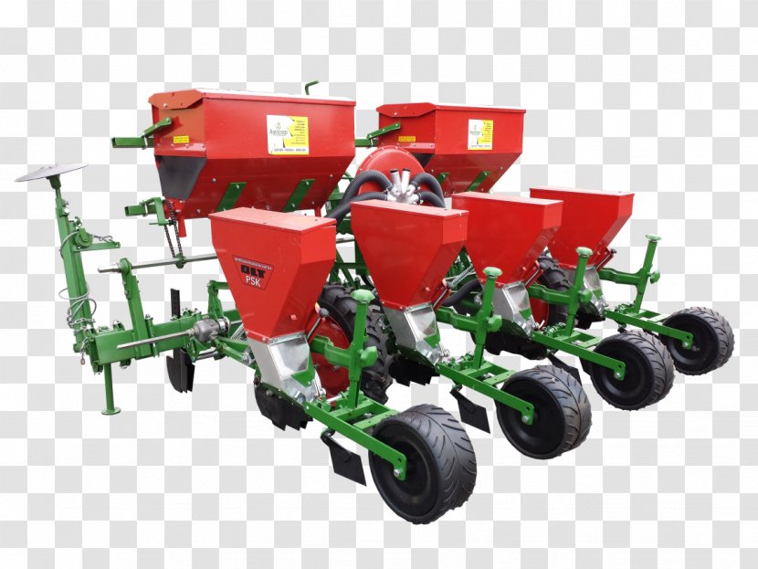 Tractor Seed Drill Sowing Maize Common Sunflower - Harvester Transparent PNG