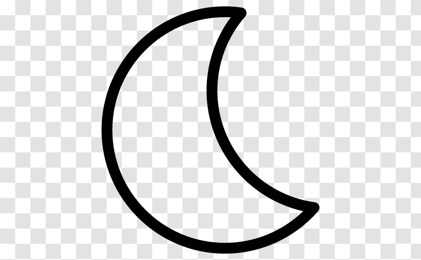 Moon Clip Art - Black And White - Creative Transparent PNG