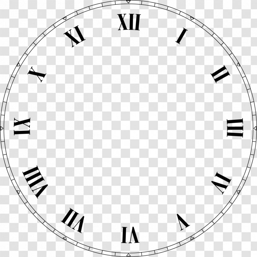 Clock Face Roman Numerals Digital Clip Art - Symmetry Transparent PNG