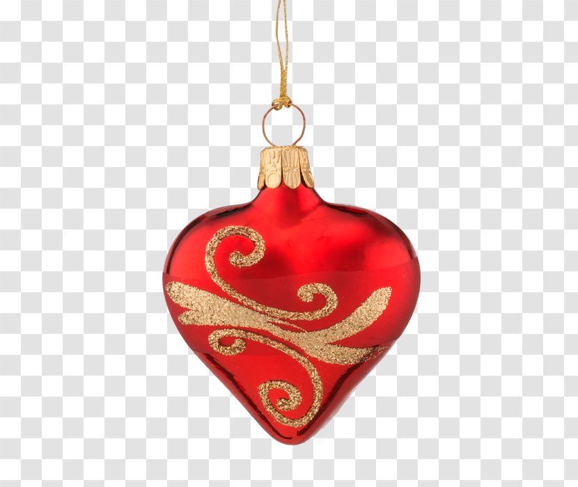 Christmas Ornament - Decoration - Heart-shaped Transparent PNG